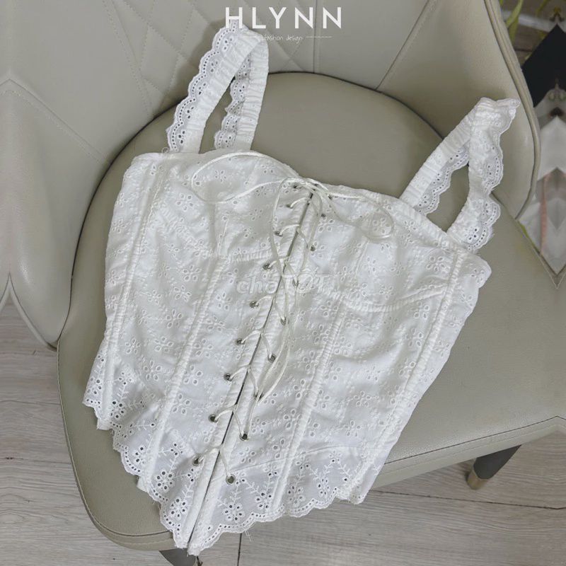 Áo corset ren thêu viền bèo hai lớp có mút. Mua bán Quần áo tại Thành phố Vũng Tàu Bà Rịa - Vũng Tàu được đăng bởi Na Iu hình 1