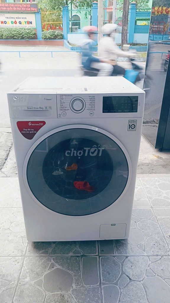 Máy giặt LG 8kg inverter trắng giặt vắt tốt. Mua bán Máy giặt tại Quận Gò Vấp Tp Hồ Chí Minh được đăng bởi Nguyễn Thị Cẩm Tiên hình 1