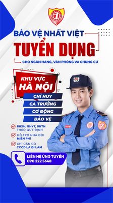 Tuyển Dụng Gấp Bảo Vệ Tại Hà Nội