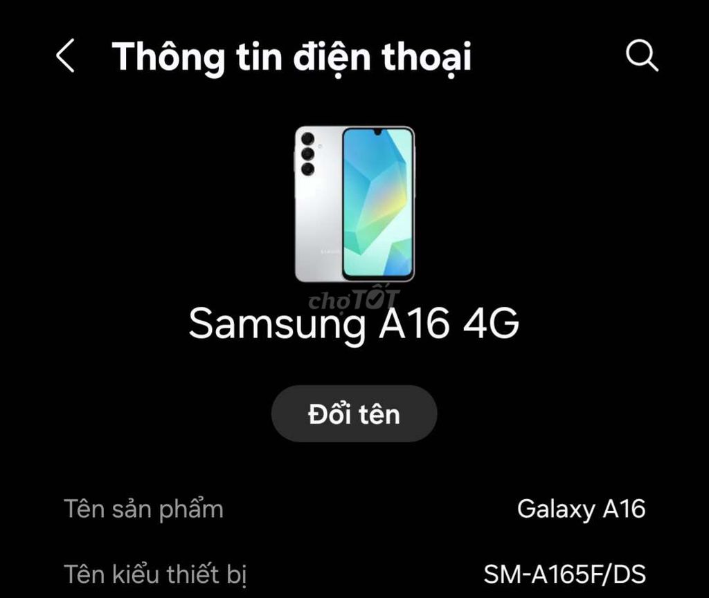 Samsung Galaxy A16 Bạc. Mua bán Điện thoại tại Huyện Gio Linh Quảng Trị được đăng bởi Dương Bùi ánh hình 1