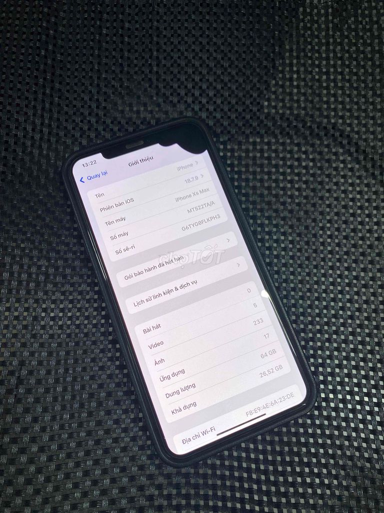 Apple iPhone XS Max 64GB Vàng Màn đốm, lưng bể. Mua bán Điện thoại tại Huyện Gò Công Đông Tiền Giang được đăng bởi Bé Heo hình 1