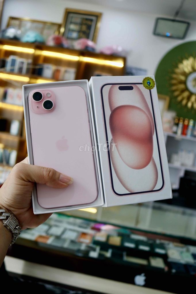 Apple iPhone 15 plus qt 256gb hồng. Mua bán Điện thoại tại Thành phố Long Xuyên An Giang được đăng bởi Băng Apple  chuyên iphone hình 1
