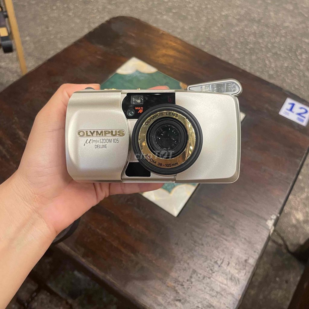 Máy ảnh phim Olympus Mju Zoom 105 Deluxe Bạc. Mua bán Máy ảnh, Máy quay tại Thành phố Tam Kỳ Quảng Nam được đăng bởi Ngguyen Thi Thuy Tram hình 1