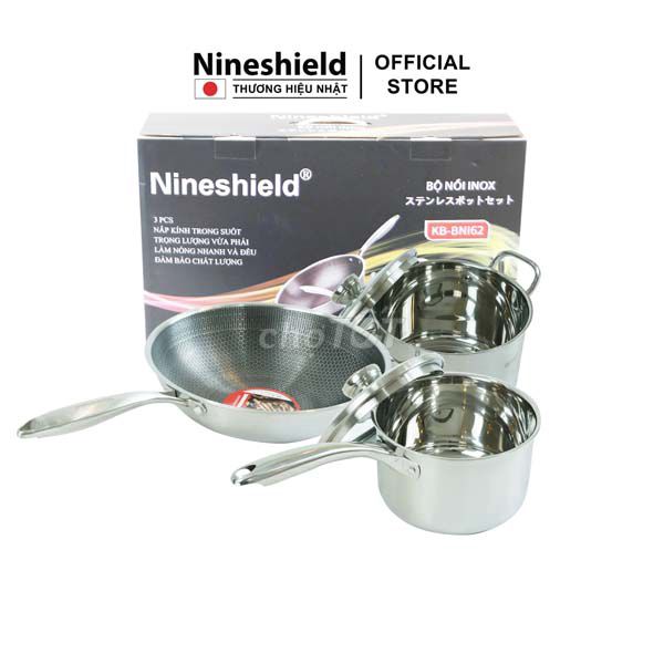 Bộ nồi Inox Cao Cấp Nineshield