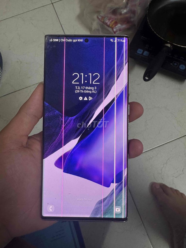 Samsung Note 20 Ultra Trắng Hư màn hình. Mua bán Điện thoại tại Quận Đống Đa Hà Nội được đăng bởi người miền núi chât hình 1