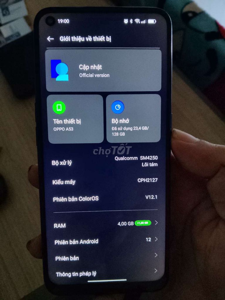 OPPO A53 128GB Xanh. Mua bán Điện thoại tại Huyện Nhà Bè Tp Hồ Chí Minh được đăng bởi bao tranquoc hình 1