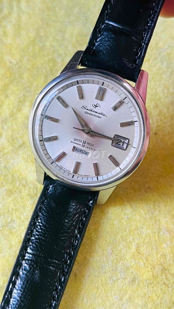 Đồng hồ Seiko Weekdater Automatic Nam Bạc. Mua bán Đồng hồ tại Quận Tân Phú Tp Hồ Chí Minh được đăng bởi Huỳnh Ngọc Tươi hình 1