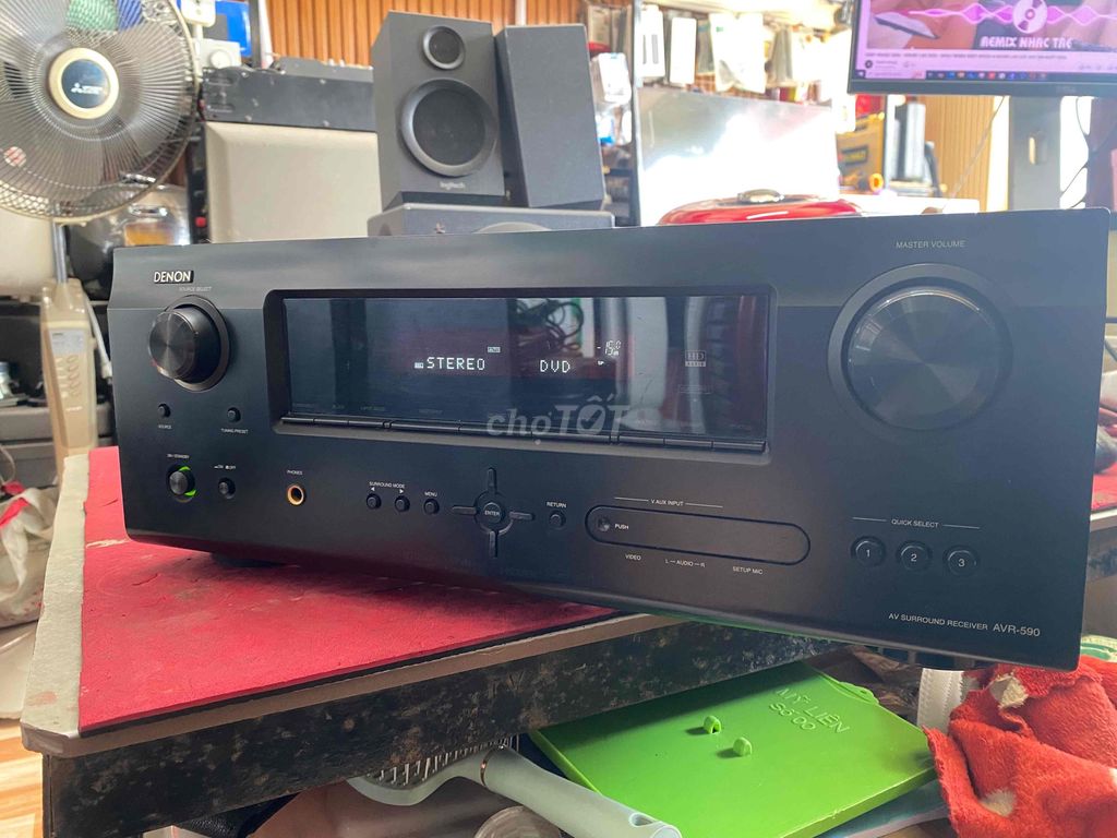 amply AV Denon AVR-590 Đen. Mua bán Tivi, Âm thanh tại Quận 7 Tp Hồ Chí Minh được đăng bởi Vuduythang hình 1