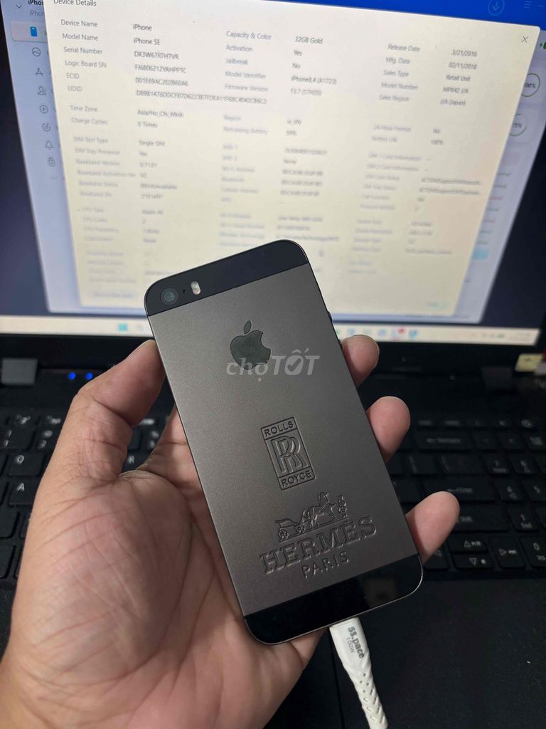 iPhone SE (2016) 32GB Độ Vỏ. Mua bán Điện thoại tại Thị xã Bến Cát Bình Dương được đăng bởi Ti Ti Store hình 1