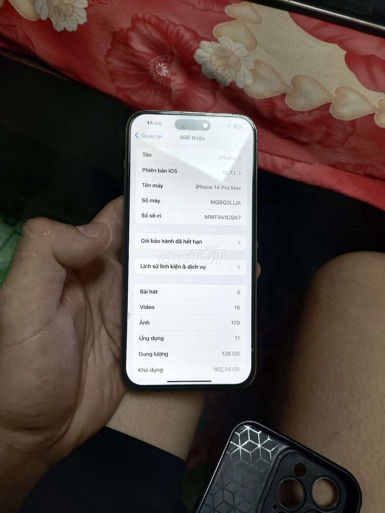 iPhone 14 Pro Max 128GB Vàng. Mua bán Điện thoại tại Huyện Xuân Lộc Đồng Nai được đăng bởi Gia Vinh hình 1