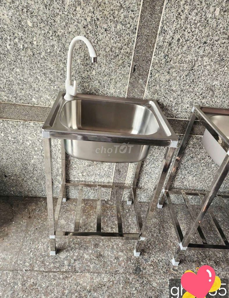 Chậu rửa chén Inox Bạc 50x40 cm. Mua bán Dụng cụ nhà bếp tại Quận Bình Tân Tp Hồ Chí Minh được đăng bởi NiNa SHOP hình 1