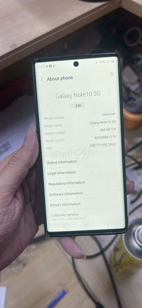 Samsung Galaxy Note 10 5G 12GB/256GB Đen. Mua bán Điện thoại tại Thành phố Thủ Đức Tp Hồ Chí Minh được đăng bởi Kim Anh hình 1