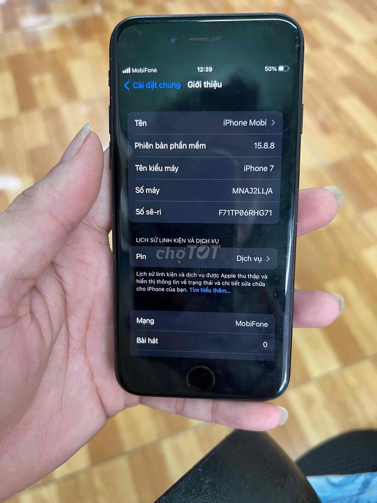 Apple iPhone 7 128GB Đen máy ẩn. Mua bán Điện thoại tại Quận Bình Thạnh Tp Hồ Chí Minh được đăng bởi Đông Mobile hình 1