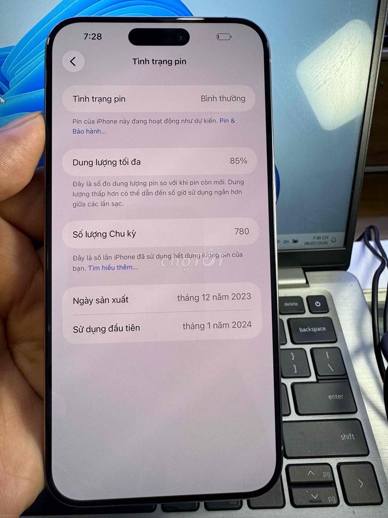 Apple iPhone 15 Pro Max 256GB Natural Titanium 99%. Mua bán Điện thoại tại Quận 6 Tp Hồ Chí Minh được đăng bởi QUỐC THIÊN BÁN GÓP 0 ĐỒNG  hình 1