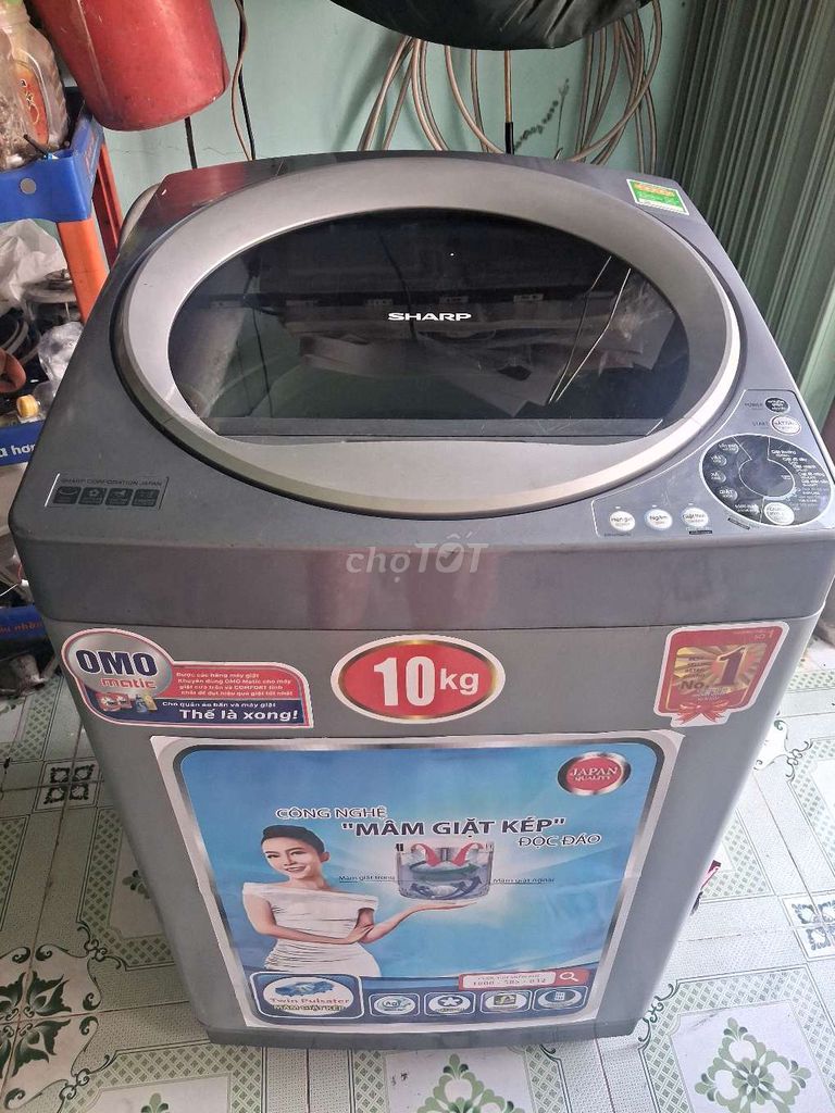 Máy giặt Sharp 10kg Xám. Mua bán Máy giặt tại Quận Bình Thuỷ Cần Thơ được đăng bởi điên lanh ân nghĩa hình 1