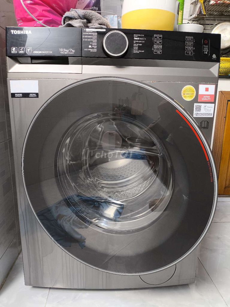 Máy giặt Toshiba 10.5kg cửa ngang. Mua bán Máy giặt tại Quận 12 Tp Hồ Chí Minh được đăng bởi Lê Trọng Thiện hình 1