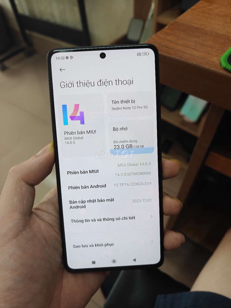 Xiaomi Redmi Note 12 Pro 5G 128GB Đen. Mua bán Điện thoại tại Quận Thanh Xuân Hà Nội được đăng bởi cửa hàng điện thoại giá rẻ hình 1