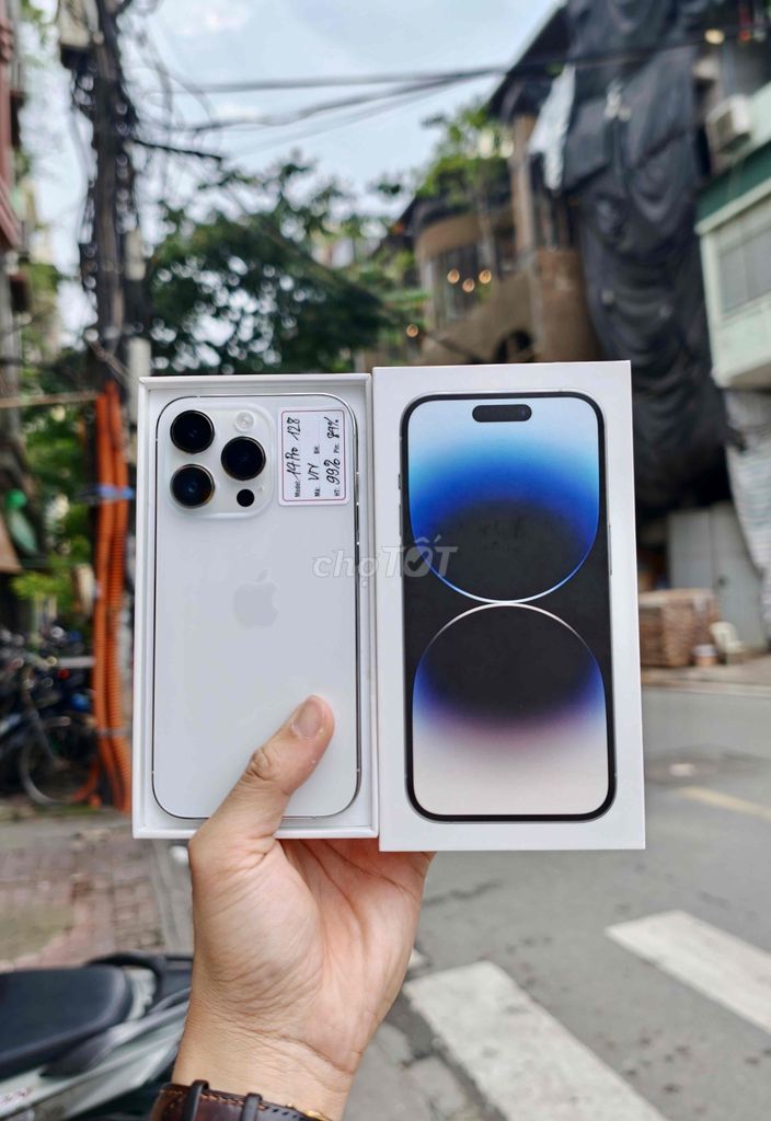 iPhone 14 Pro 128GB Trắng VN Fullbox zin áp. Mua bán Điện thoại tại Quận Đống Đa Hà Nội được đăng bởi Lâm Bảo Tuyên hình 1