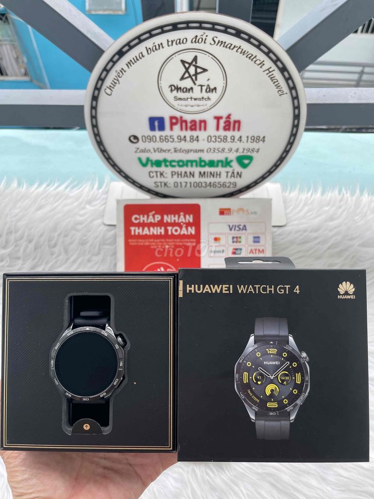 Huawei Gt4 46mm Black bản dây silicon,full box