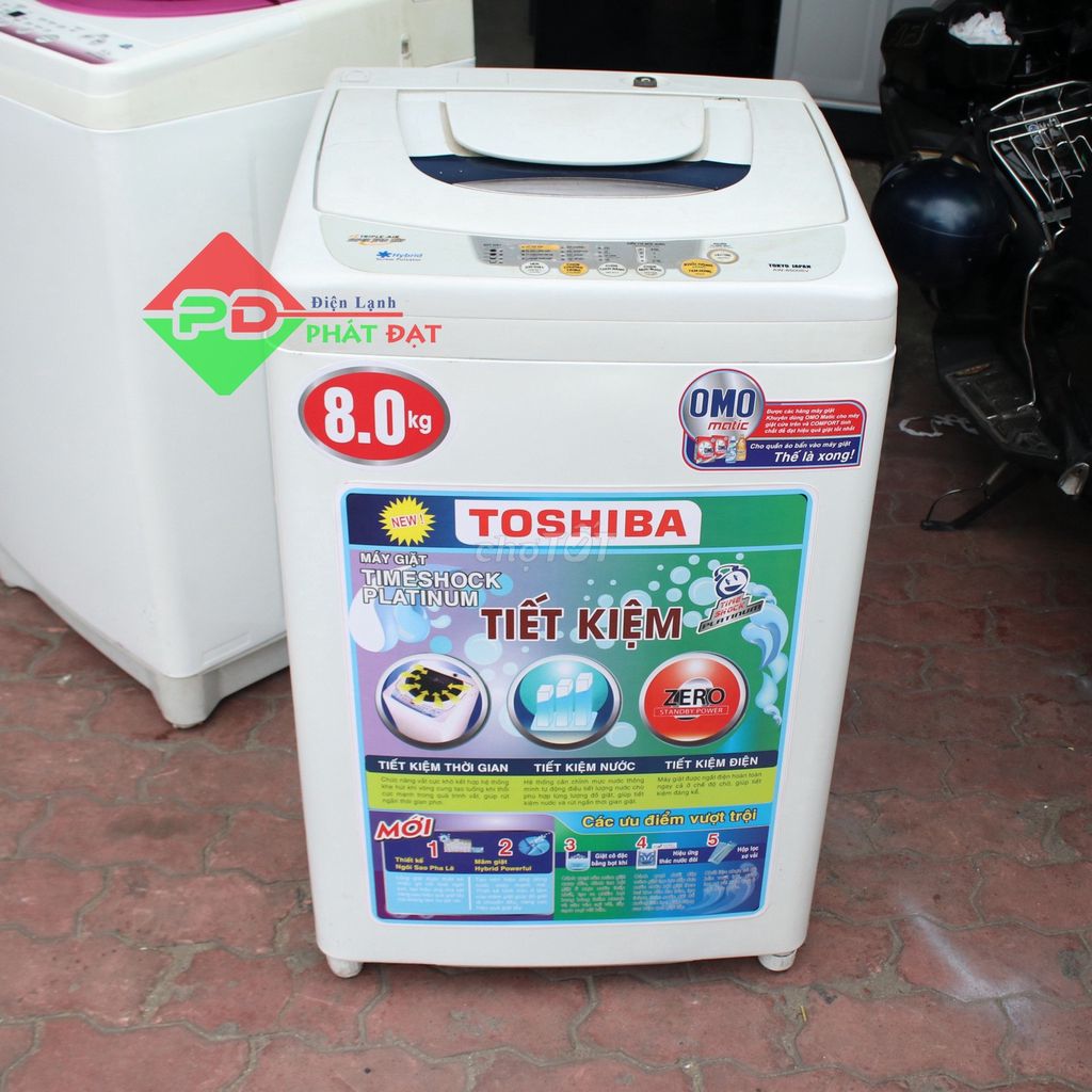 Máy giặt Toshiba 8kg - Bảo hành 6th - Free ship