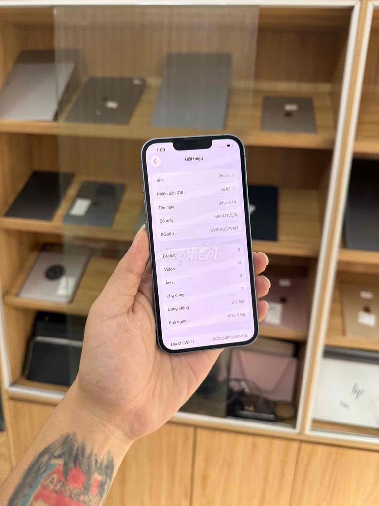 Apple iPhone 14 512GB Xanh Like New. Mua bán Điện thoại tại Quận Đống Đa Hà Nội được đăng bởi KT Hà Nội Mobile hình 1