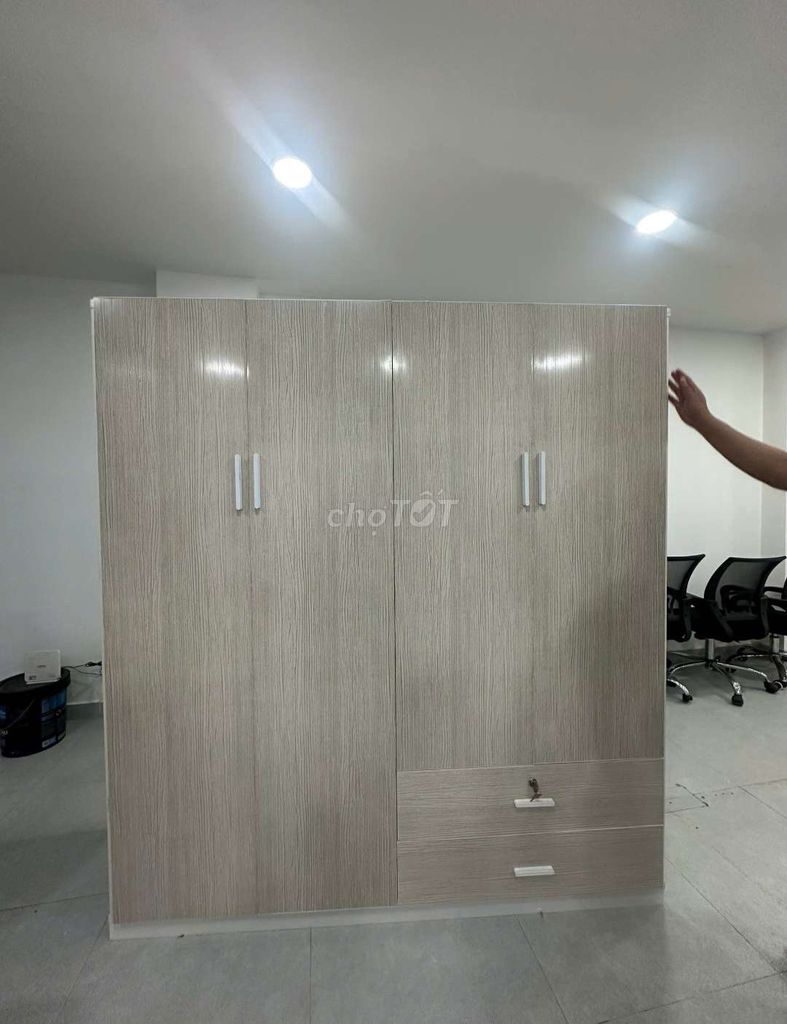 TỦ NHỰA ĐÀI LOAN 4 CÁNH MÀU VÂN GỖ SỒI. Mua bán Tủ, kệ gia đình tại Huyện Củ Chi Tp Hồ Chí Minh được đăng bởi Tủ nhựa đài loan hoàng quân hình 1