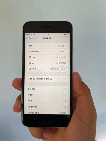 Apple iPhone SE 128GB Trắng 81%. Mua bán Điện thoại tại Quận 12 Tp Hồ Chí Minh được đăng bởi Hội Đồ Điện Tử hình 1