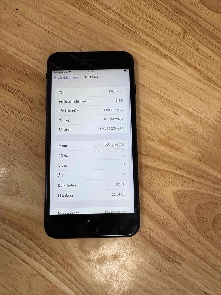 Apple iPhone 7 Plus 32GB Đen. Mua bán Điện thoại tại Thành phố Tân An Long An được đăng bởi lê văn thái hình 1