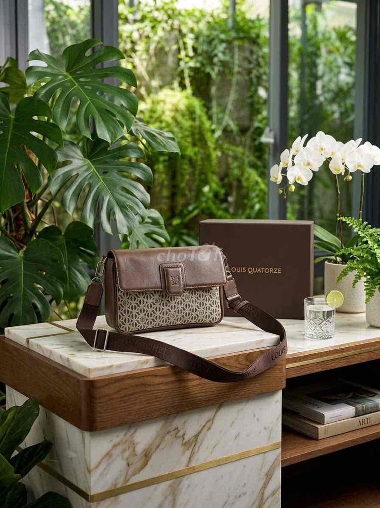 Túi xách Louis Quatorze Nâu Da 23x14x6. Mua bán Túi xách tại Huyện Nhà Bè Tp Hồ Chí Minh được đăng bởi túi xách nam nữ đồ si da thật hình 1