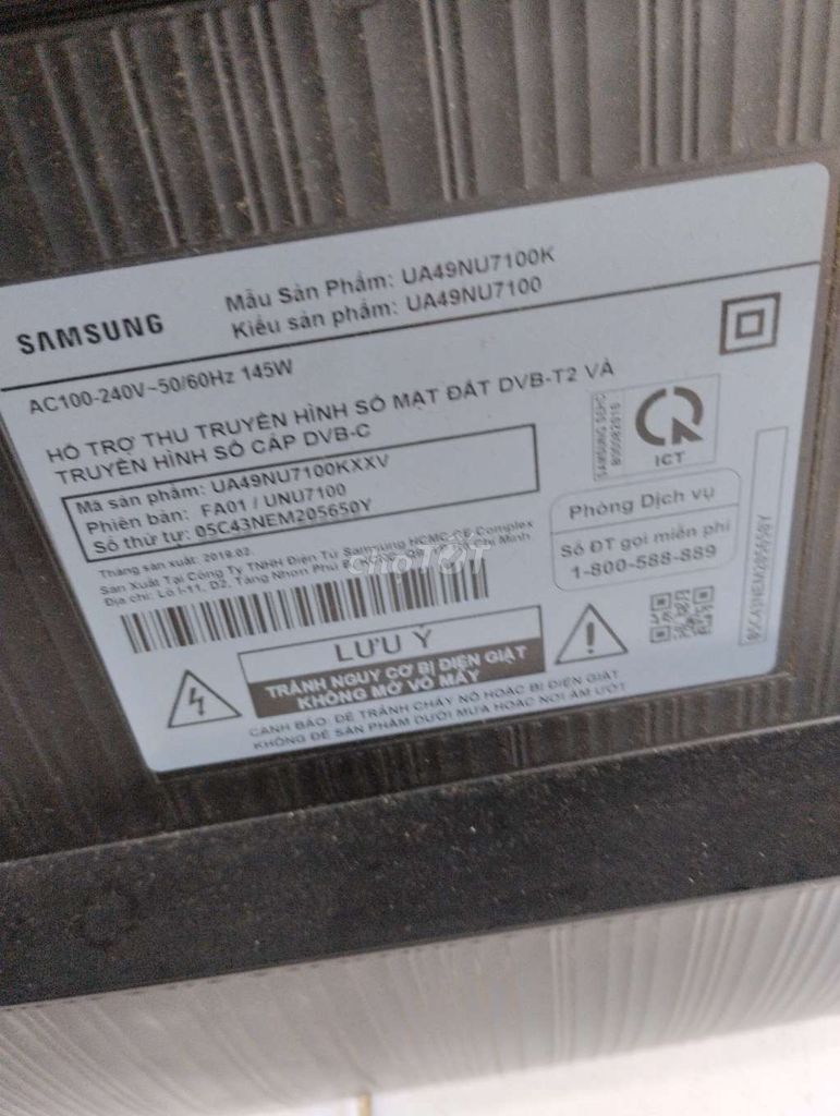 Tivi Samsung UA49NU7100