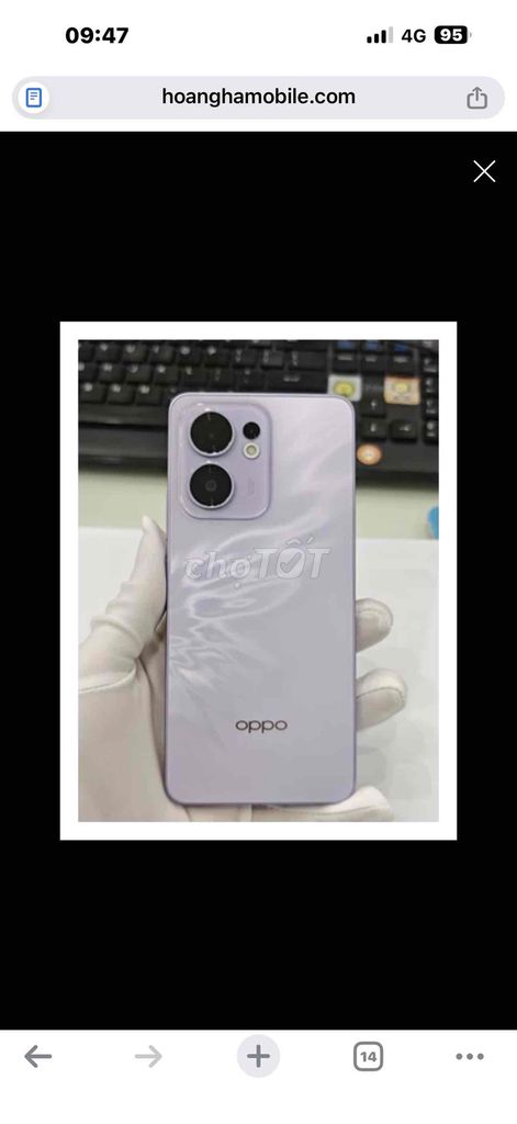 Oppo Reno 13F Tím. Mua bán Điện thoại tại Thành phố Thủ Đức Tp Hồ Chí Minh được đăng bởi Yến hình 1