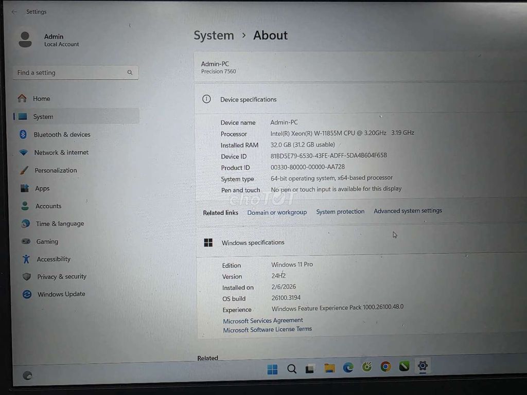 Dell Precision 7560 Xeon W-11855M. Mua bán Laptop tại Huyện Hóc Môn Tp Hồ Chí Minh được đăng bởi nguyen gia thuỵ hình 1