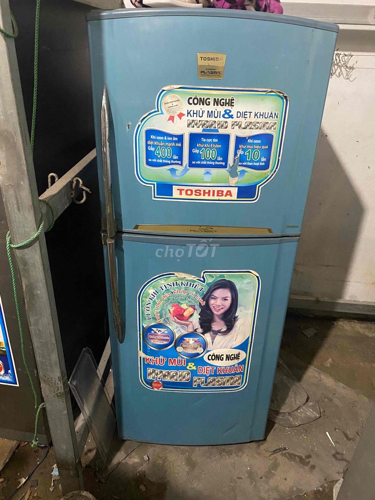 Tủ lạnh Toshiba 180L Xanh Khử mùi diệt khuẩn. Mua bán Tủ lạnh tại Quận Bình Thạnh Tp Hồ Chí Minh được đăng bởi Điện Máy Uy Tín hình 1