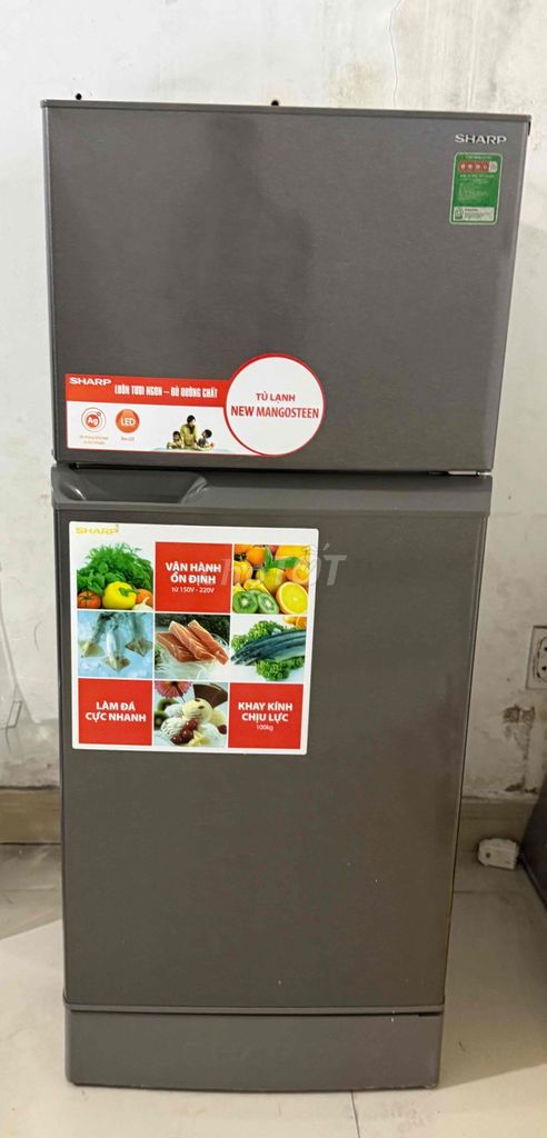 Tủ lạnh Sharp 165l Xám. Mua bán Tủ lạnh tại Quận 12 Tp Hồ Chí Minh được đăng bởi yếnnn hình 1