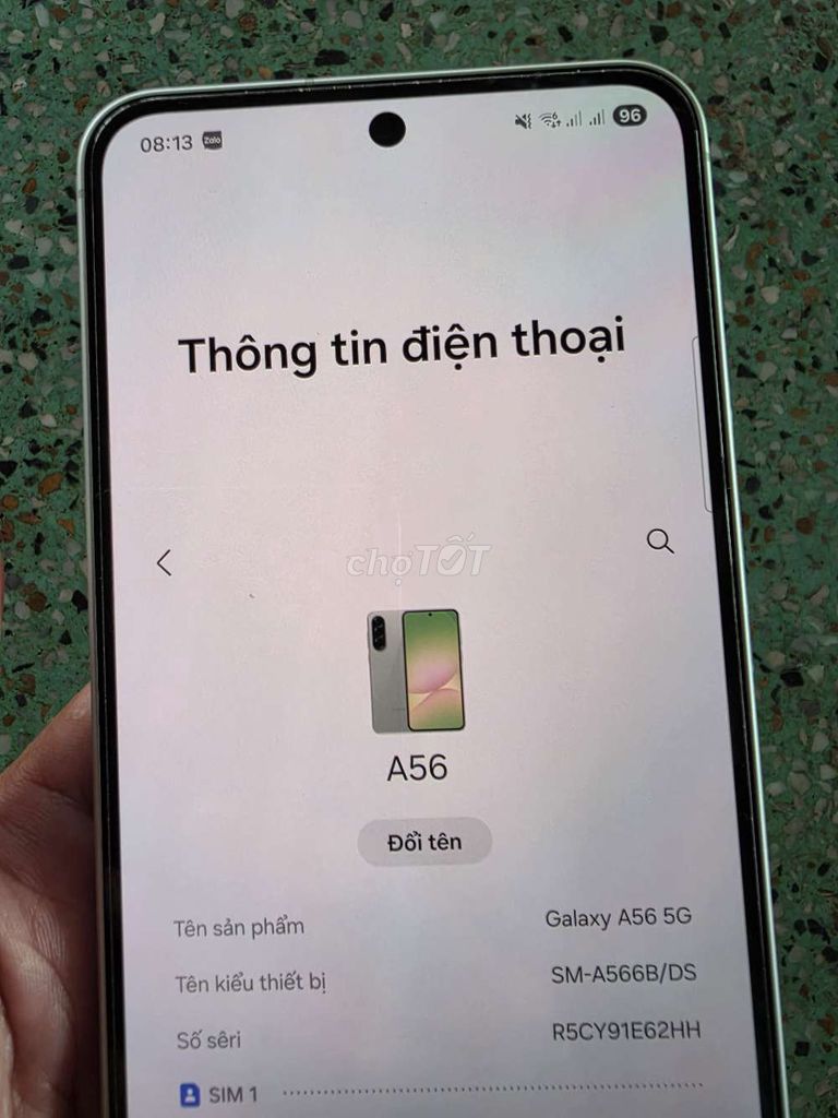 Samsung Galaxy A56 5G Xanh Đã kích hoạt. Mua bán Điện thoại tại Huyện Chợ Mới An Giang được đăng bởi Nguyễn hình 1