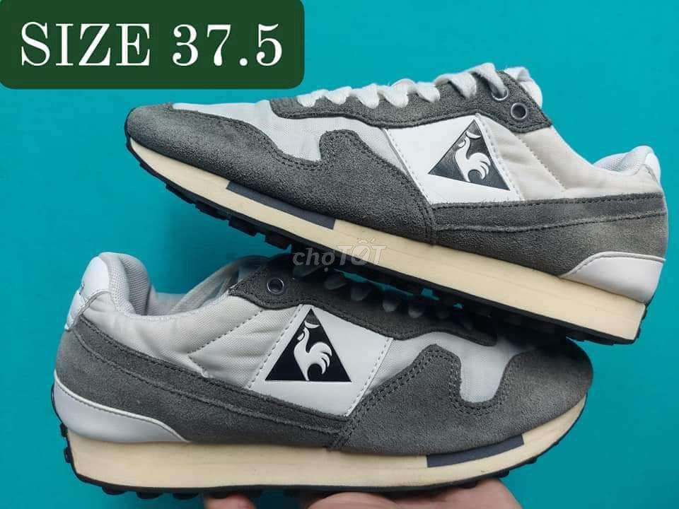 LECOQ Sportif vải phối d.a lộn.BAO REAL.SZ 37.5