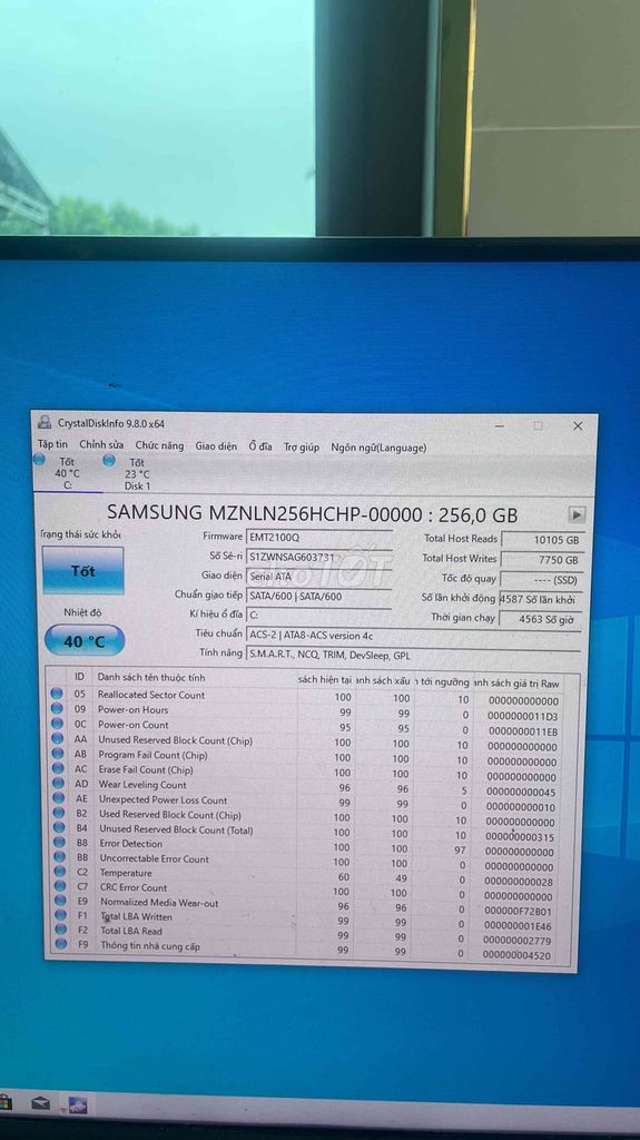 Ổ cứng SSD Samsung MZNLN256HCHP-00000. Mua bán Linh kiện (RAM, Card...) tại Huyện Đoan Hùng Phú Thọ được đăng bởi nguyễn thế anh hình 1