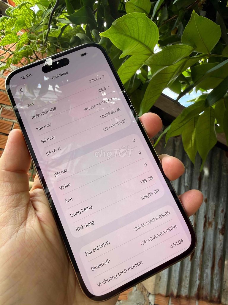 Apple iPhone 14 Pro Max 128GB Vàng ful cn máy zin. Mua bán Điện thoại tại Thành phố Vĩnh Long Vĩnh Long được đăng bởi trà văn lâm hình 1