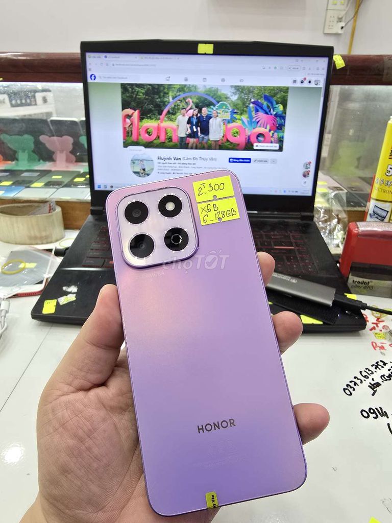 Honor X6B 6GB/128GB Tím. Mua bán Điện thoại tại Thành phố Long Xuyên An Giang được đăng bởi Facebook Cầm Đồ Thúy Vân hình 1