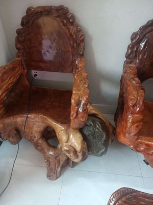Bộ bàn ghế gỗ gốc cây độc lạ