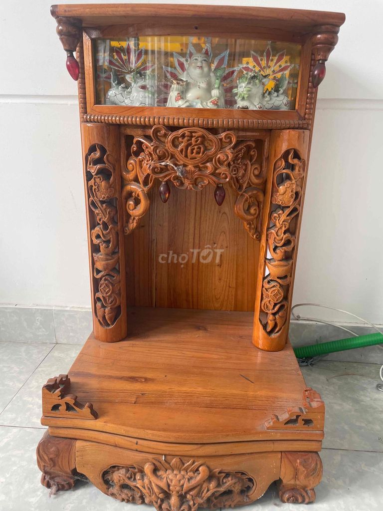 Bàn thờ Thần Tài gỗ 50x50x80cm Mới 99%. Mua bán Nội thất, đồ gia dụng khác tại Quận Bình Tân Tp Hồ Chí Minh được đăng bởi Tiến Thịnh  hình 1