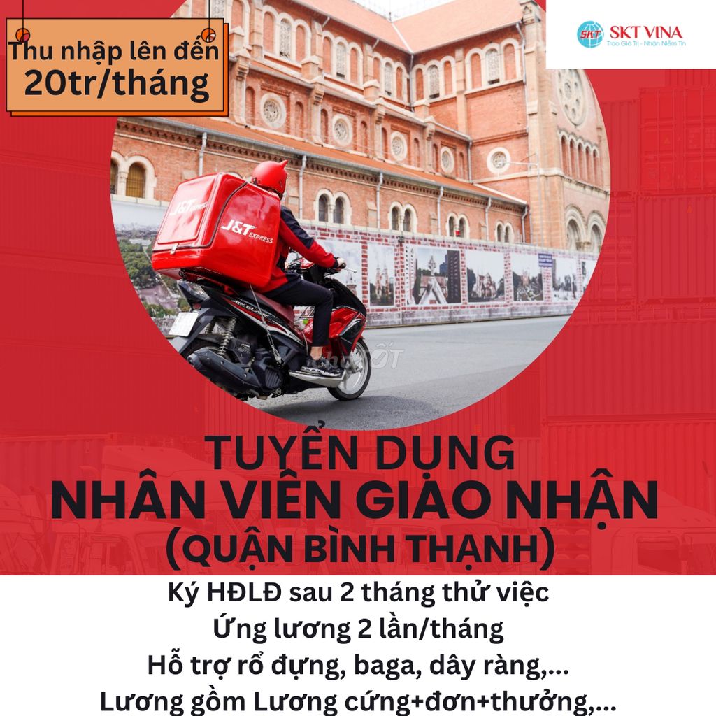 TUYỂN SHIPPER THU NHẬP CAO, LÂU DÀI Ở BÌNH THẠNH