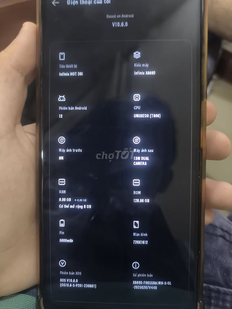Infinix Hot 30i 128GB Trắng. Mua bán Điện thoại tại Quận 12 Tp Hồ Chí Minh được đăng bởi Anh Nguyễn hình 1