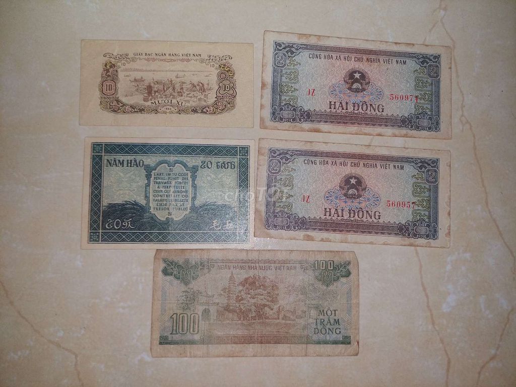 Tiền xưa 5 tờ