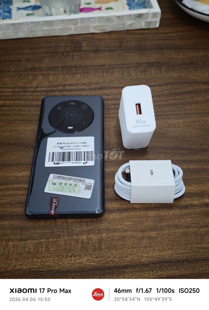 Honor Magic 4 Pro 5G 8/256 Đen sạc 66w có ship COD. Mua bán Điện thoại tại Quận Hoàng Mai Hà Nội được đăng bởi Trần Ngọc Hiếu hình 1