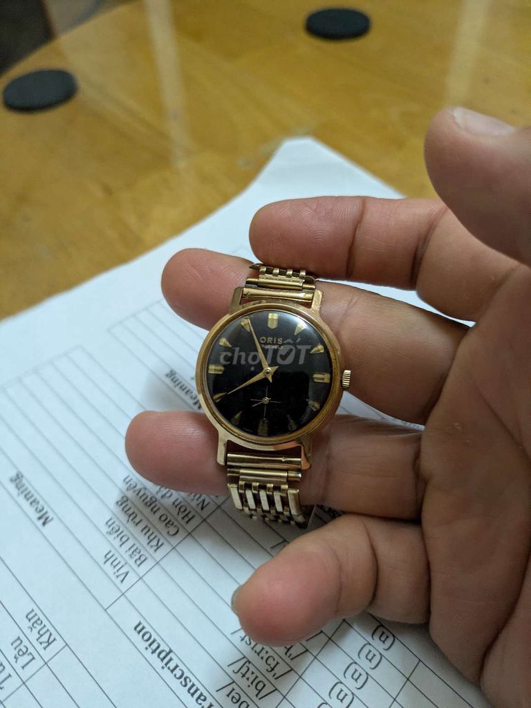 Đồng hồ Oris Unisex Kim loại Vàng, Đen 33. Mua bán Đồng hồ tại Quận Bình Tân Tp Hồ Chí Minh được đăng bởi Lê quang cassette cổ hình 1
