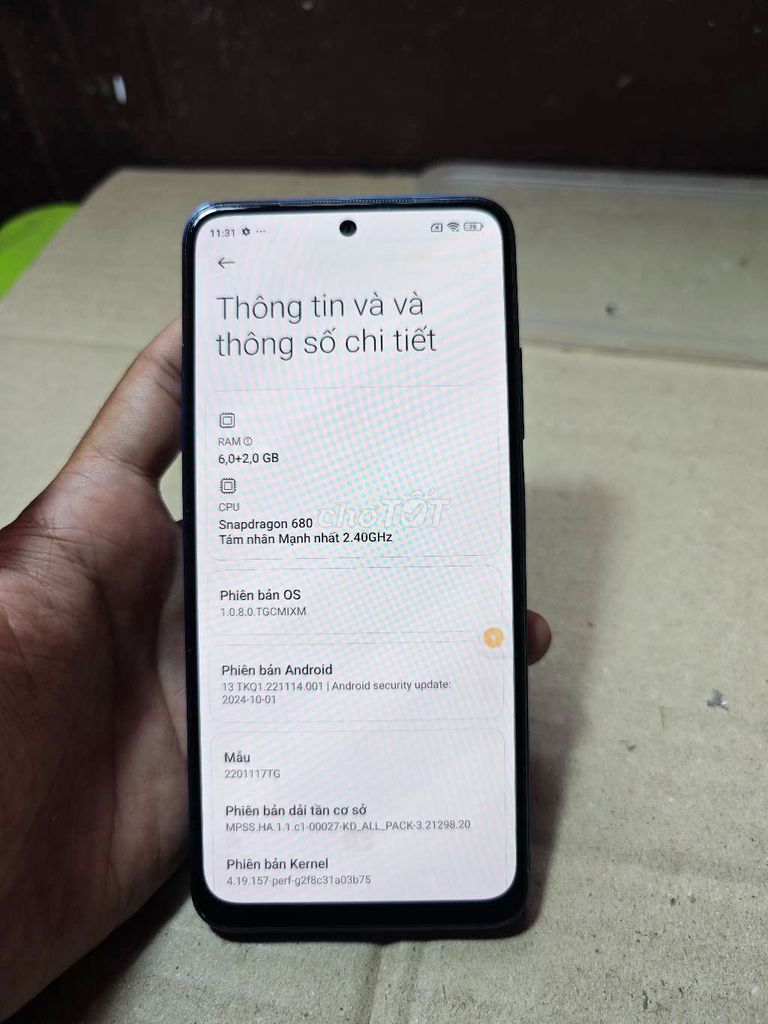 Xiaomi Redmi Note 11 6GB/128GB Xanh. Mua bán Điện thoại tại Quận Bình Thuỷ Cần Thơ được đăng bởi Minh hình 1
