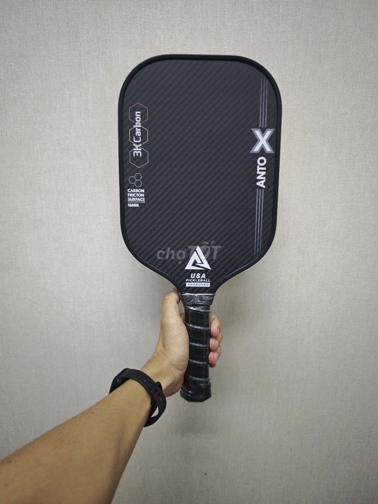 Vợt Pickleball AntoX Carbon 3K Đen. Mua bán Đồ thể thao, Dã ngoại tại Thành phố Thủ Đức Tp Hồ Chí Minh được đăng bởi Vợt Pickleball Sài Gòn hình 1