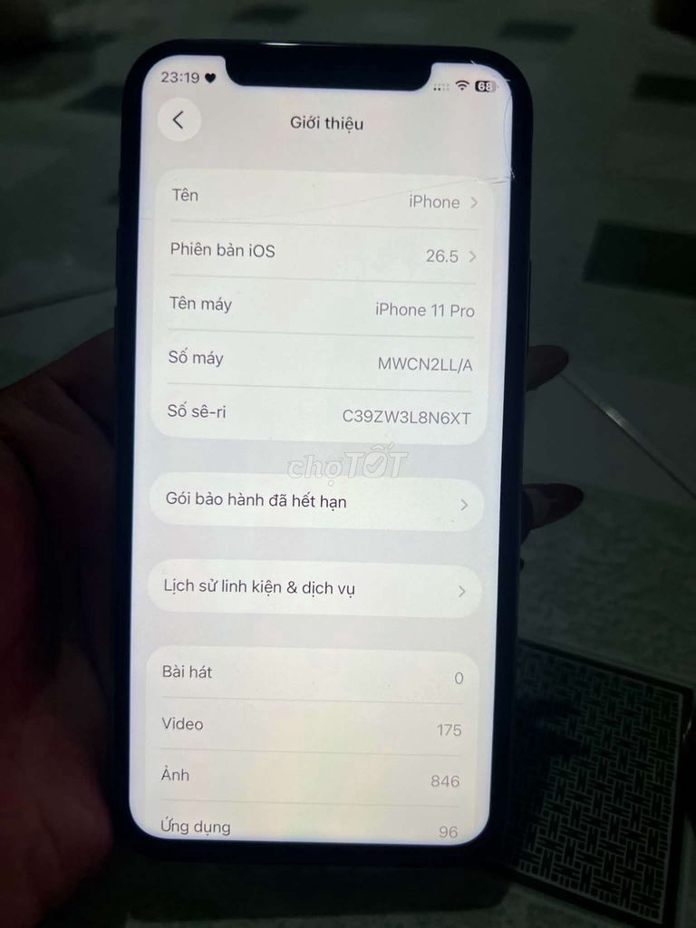11 pro 256gb quốc tế full chức năng có fix. Mua bán Điện thoại tại Thành phố Thủ Đức Tp Hồ Chí Minh được đăng bởi Tuấn Anh hình 1