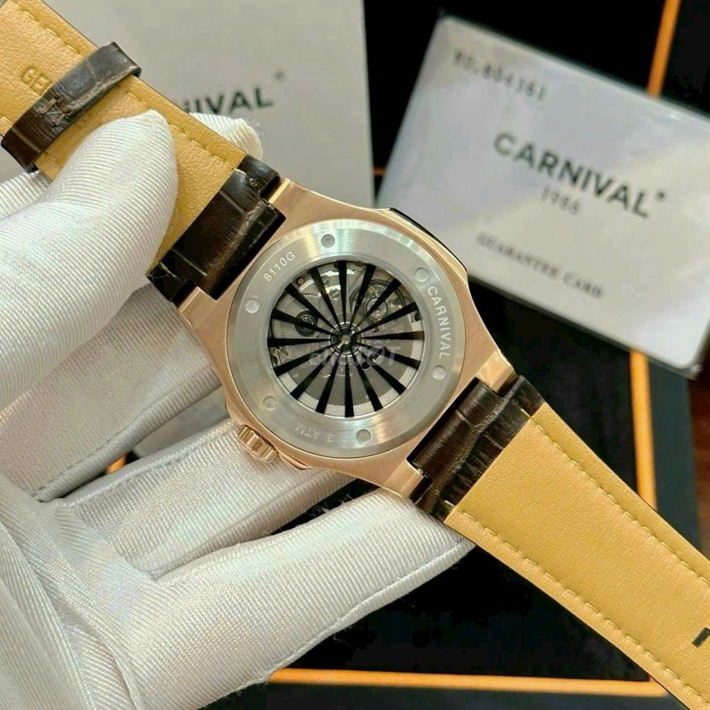 Đồng hồ Carnival Nautilus tự động mới fullbox